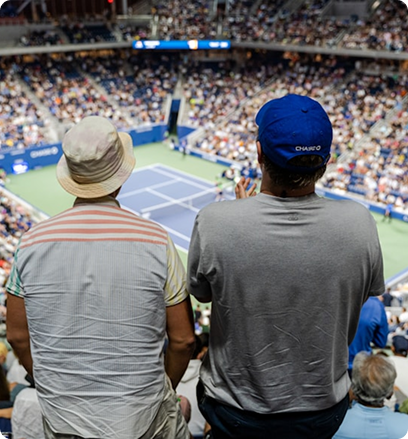 Spectators at match